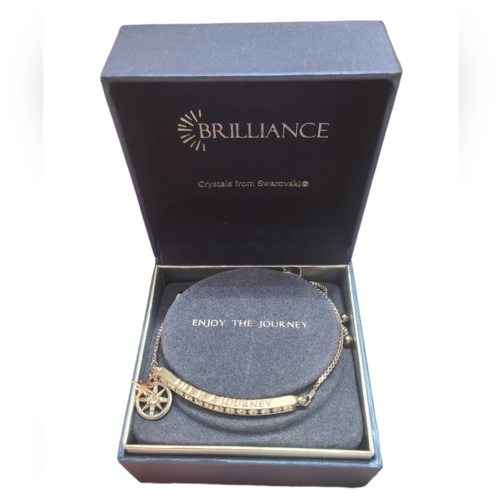 Brilliance two-tone rose/clear ns bracelet - Picture 5 of 7